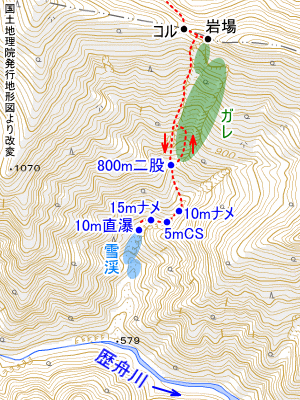 歴舟川側の地図