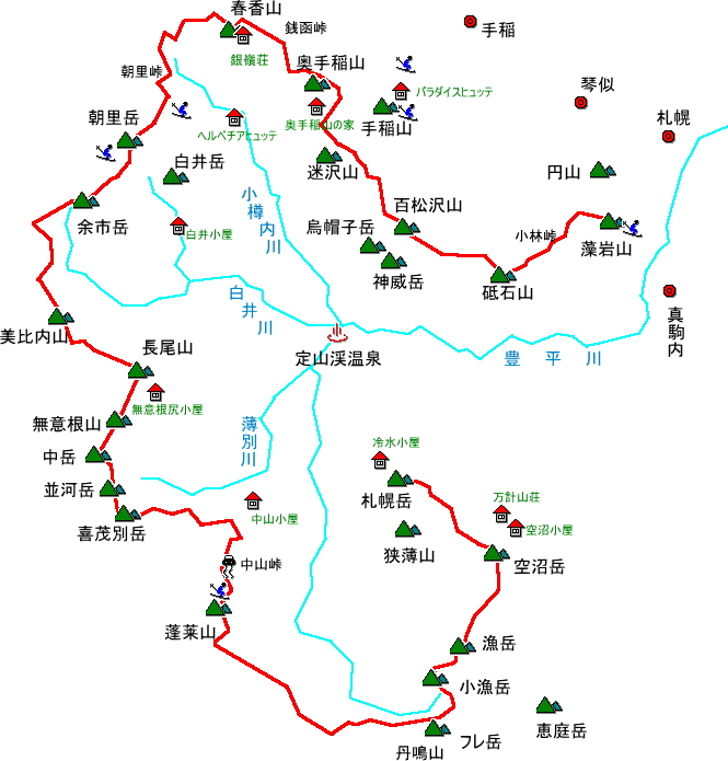 札幌オートルートの地図