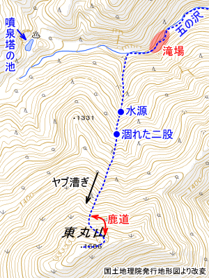 東丸山の地図