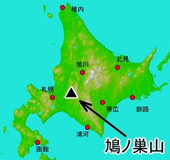鳩ノ巣山の位置図