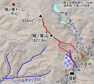 鳩ノ巣山地図