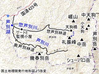 礼振峰の広域地図
