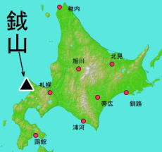 鉞山の位置の地図
