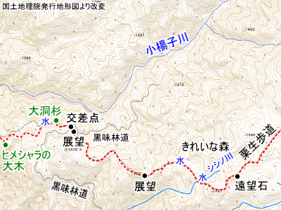 栗生歩道の地図1