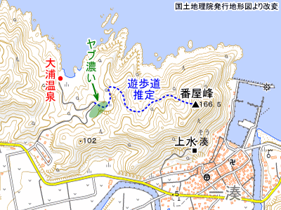 番屋峰の地図