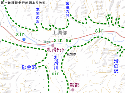 興部川の地図1