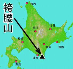 袴腰山の位置の地図