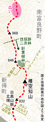 椎空知山の地図2