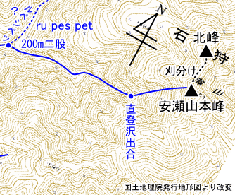 大沢付近の地図2